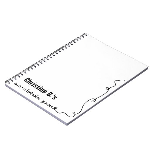 Personalisiert Scribble Pad Notizblock (Linke Seite)