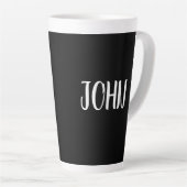 PERSONALISIERT SCRIPT CUSTOM LATTE KAFFEE TASSE (Rechte Ecke)