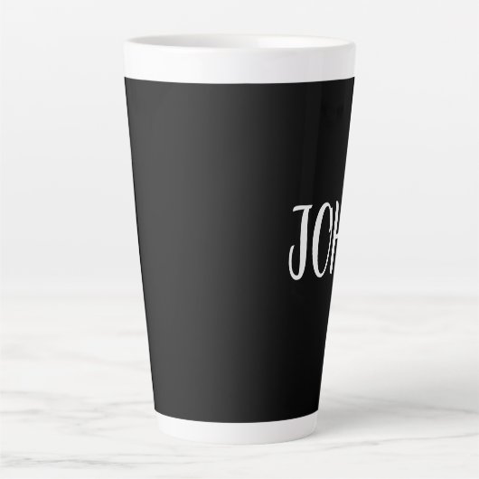 PERSONALISIERT SCRIPT CUSTOM LATTE KAFFEE TASSE (Vorderseite)