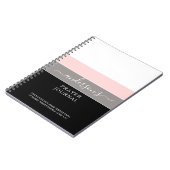 Personalisiert Scripting Modern Simple Payer Journ Notizblock (Linke Seite)