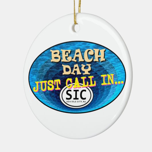 Personalisiert Sea Isle City New Jersey Beach SIC  Keramik Ornament (Links)
