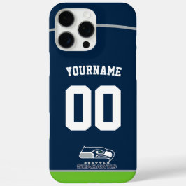 Personalisiert Seahawks Jersey American Football iPhone 16 Pro Max Hülle