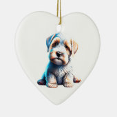 Personalisiert Sealyham Terrier Puppy Keramik Ornament (Rechts)