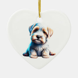 Personalisiert Sealyham Terrier Puppy Keramik Ornament