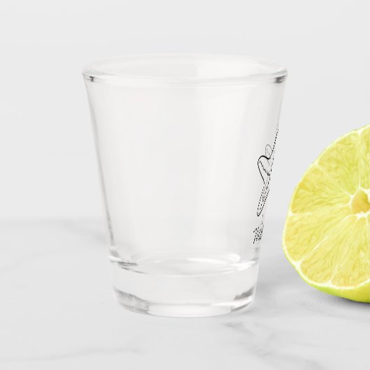 Personalisiert Seashell Bachelorette Shot Glass Schnapsglas (Links)