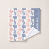 Personalisiert Seashell Badhandtuch Set (Waschlappen)