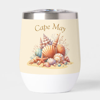 Personalisiert Seashell Wine Tumbler