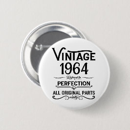Personalisiert sechzig Vintagen Geburtstagsgeschen Button