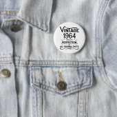Personalisiert sechzig Vintagen Geburtstagsgeschen Button (Beispiel)