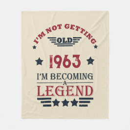 Personalisiert sechzig Vintagen Geburtstagsgeschen Fleecedecke