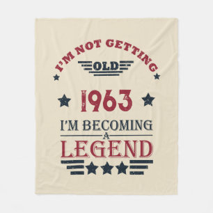 Personalisiert sechzig Vintagen Geburtstagsgeschen Fleecedecke