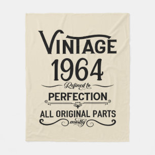 Personalisiert sechzig Vintagen Geburtstagsgeschen Fleecedecke