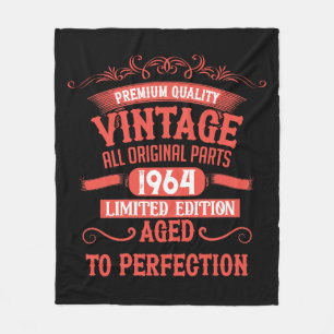 Personalisiert sechzig Vintagen Geburtstagsgeschen Fleecedecke