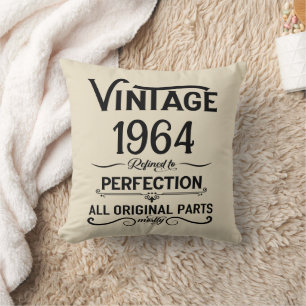 Personalisiert sechzig Vintagen Geburtstagsgeschen Kissen