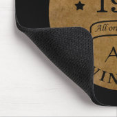 Personalisiert sechzig Vintagen Geburtstagsgeschen Mousepad (Ecke)