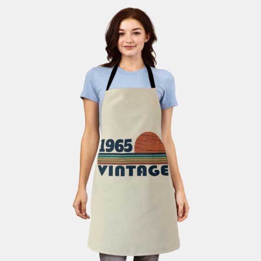 Personalisiert sechzig Vintagen Geburtstagsgeschen Schürze (Getragen)