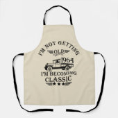 Personalisiert sechzig Vintagen Geburtstagsgeschen Schürze (Vorderseite)