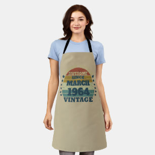 Personalisiert sechzig Vintagen Geburtstagsgeschen Schürze