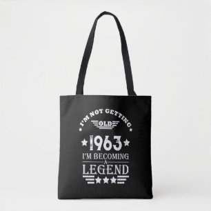 Personalisiert sechzig Vintagen Geburtstagsgeschen Tasche