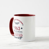 Personalisiert sechzig Vintagen Geburtstagsgeschen Tasse (Vorderseite Links)