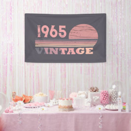 Personalisiert sechzigste Vintage 60. Geburtstagsp Banner