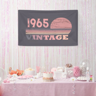 Personalisiert sechzigste Vintage 60. Geburtstagsp Banner