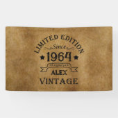 Personalisiert sechzigste Vintage 60. Geburtstagsp Banner (Horizontal)
