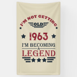Personalisiert sechzigste Vintage 60. Geburtstagsp Banner