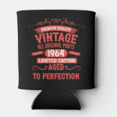 Personalisiert sechzigste Vintage 60. Geburtstagsp Dosenkühler (Rückseite)