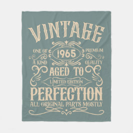 Personalisiert sechzigste Vintage 60. Geburtstagsp Fleecedecke
