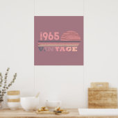 Personalisiert sechzigste Vintage 60. Geburtstagsp Poster (Küche)