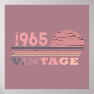 Personalisiert sechzigste Vintage 60. Geburtstagsp Poster