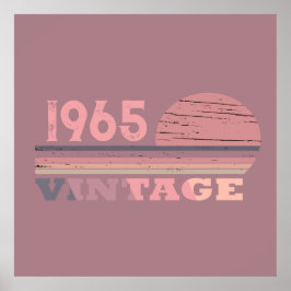 Personalisiert sechzigste Vintage 60. Geburtstagsp Poster