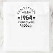 Personalisiert sechzigste Vintage 60. Geburtstagsp Runder Aufkleber (Tasche)