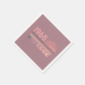 Personalisiert sechzigste Vintage 60. Geburtstagsp Serviette (Ecke)