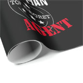 Personalisiert Secret Agent / Spy Top Secret Geschenkpapier (Rolleneckpunkt)