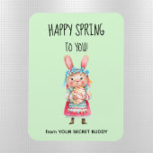 Personalisiert Secret Buddy Happy Spring flexibel Magnet