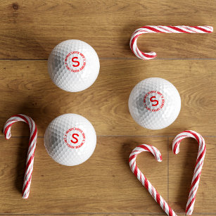 Personalisiert Secret Santa Mit Monogramm Golf Bal Golfball