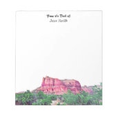 Personalisiert Sedona Arizona Notepad Notizblock (Vorderseite)