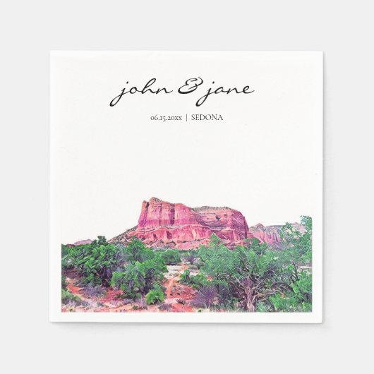 Personalisiert Sedona AZ Napkins Serviette (Vorderseite)