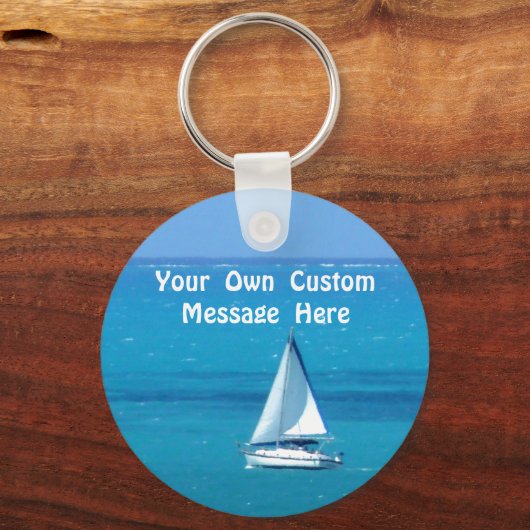 Personalisiert segeln schlüsselanhänger (Vorderseite)