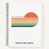 Personalisiert Sei die Lichtretusche Christlich Notizblock (Vorderseite)