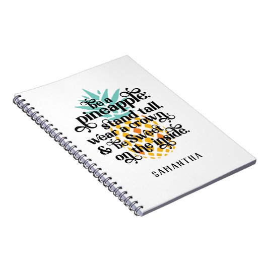 Personalisiert Sei ein Ananas-Notebook Notizblock (Rechte Seite)