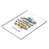 Personalisiert Sei ein Ananas-Notebook Notizblock (Linke Seite)