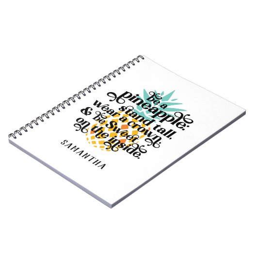 Personalisiert Sei ein Ananas-Notebook Notizblock (Linke Seite)