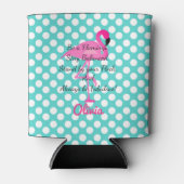 Personalisiert sei ein Flamingo Can Cooler Dosenkühler (Vorderseite)