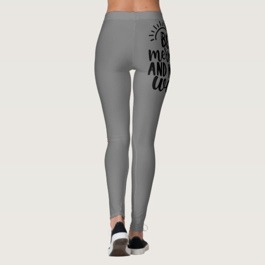 Personalisiert sei eine Meerjungfrau und mach Wave Leggings (Rückseite)