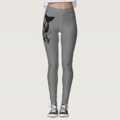 Personalisiert sei eine Meerjungfrau und mach Wave Leggings (Vorderseite)