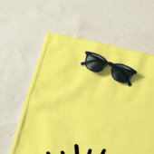 Personalisiert sei eine Meerjungfrau und mach Wave Strandtuch (Beispiel)