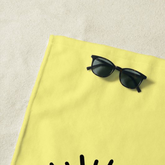 Personalisiert sei eine Meerjungfrau und mach Wave Strandtuch (Beispiel)